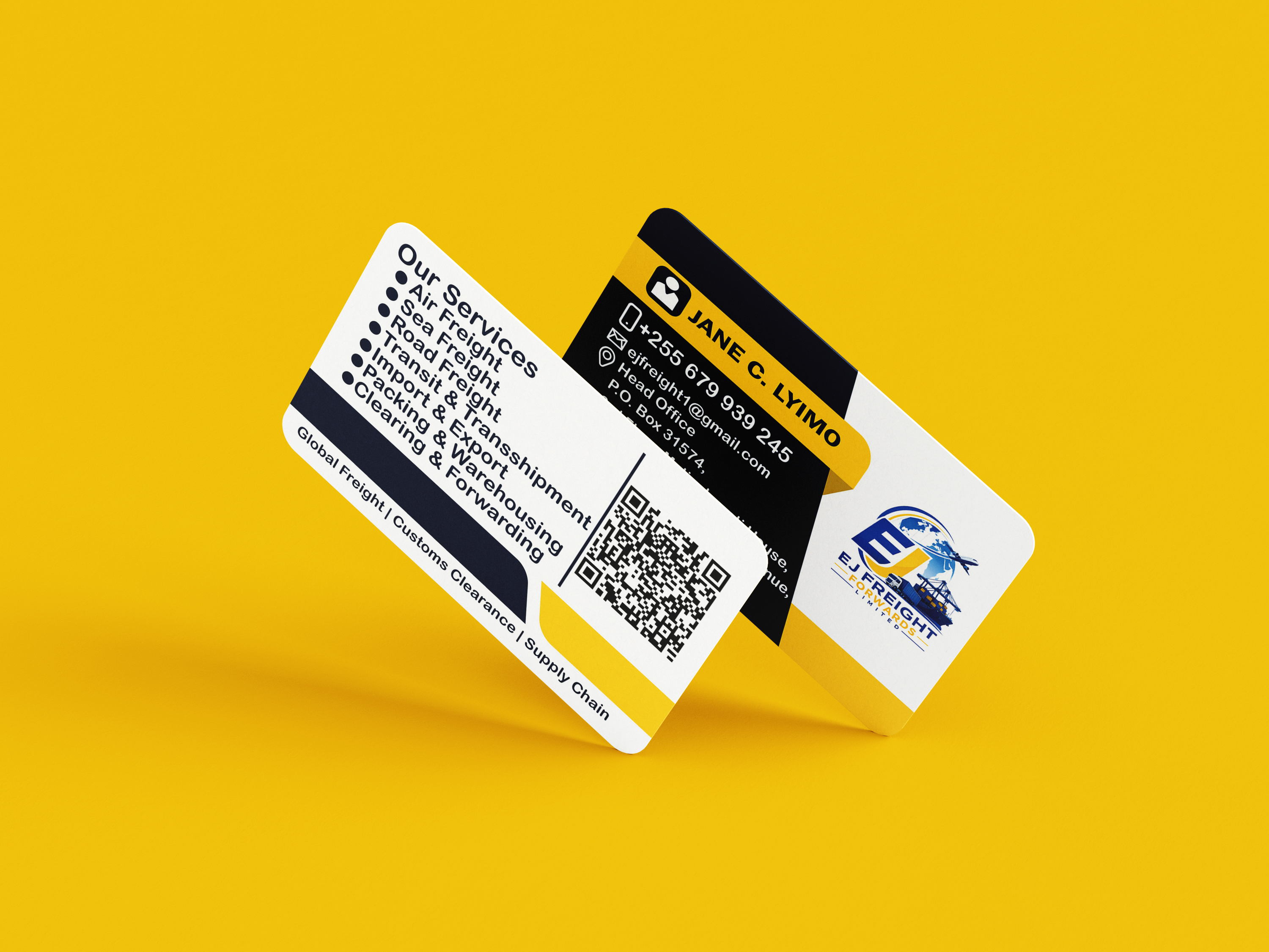 Business card mockup