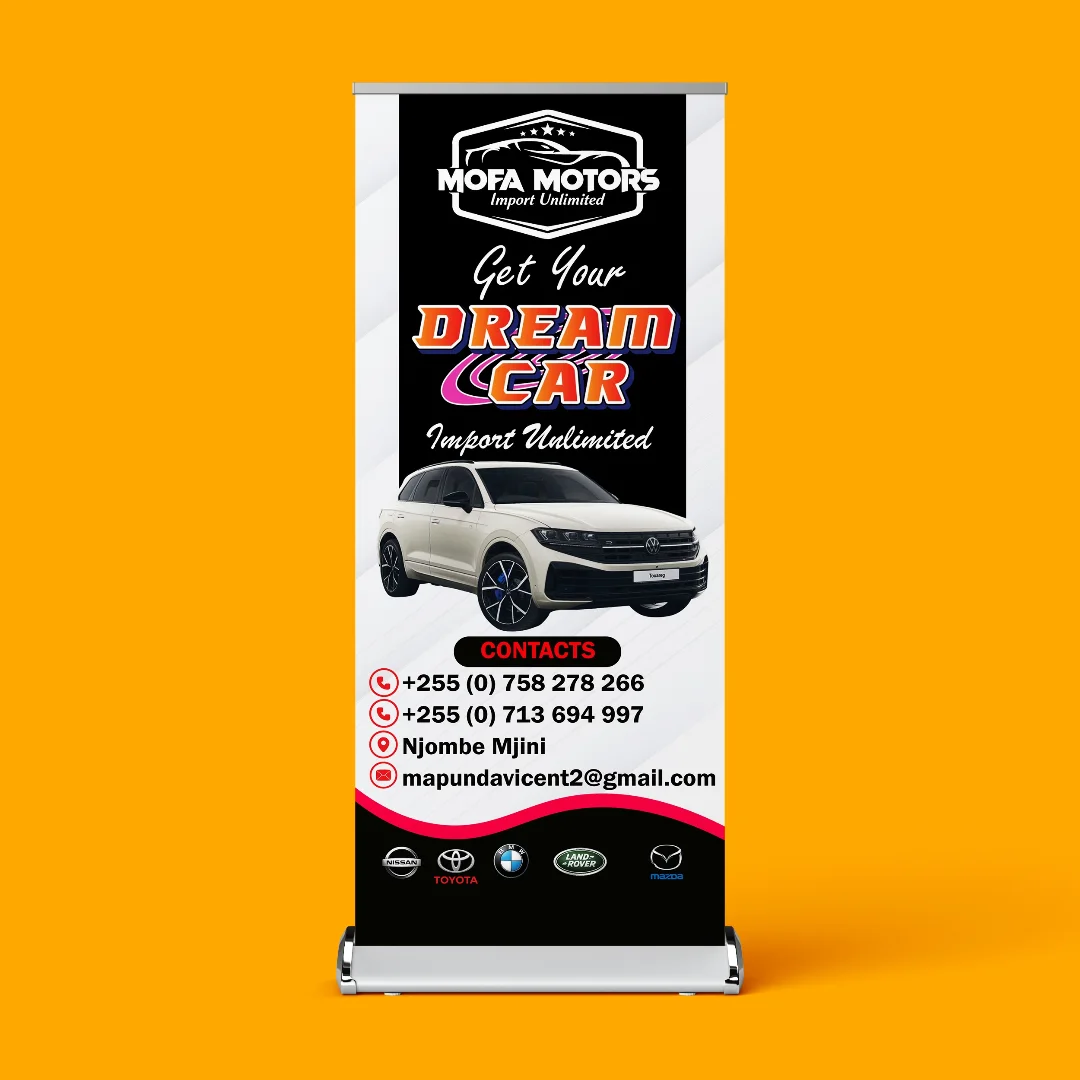 DACOLE roll-up banner design