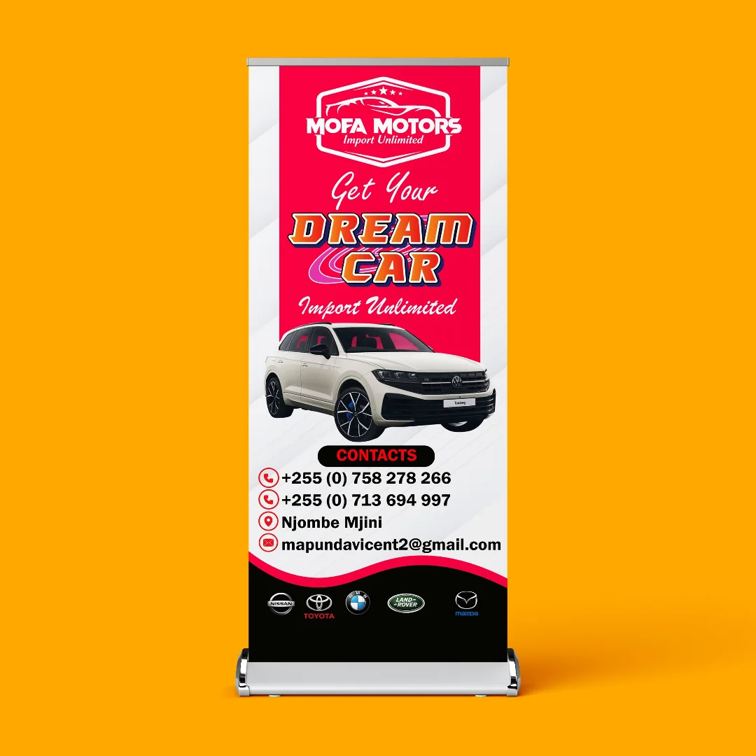 DACOLE roll-up banner design
